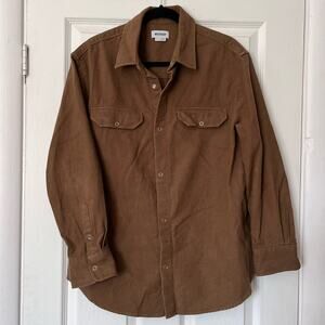 Weekday Heavy Cotton Button-Down Jud Shirt - Size S